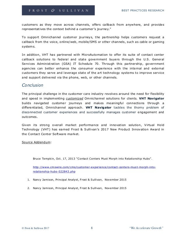 Virtual Hold Technology Award Write Up