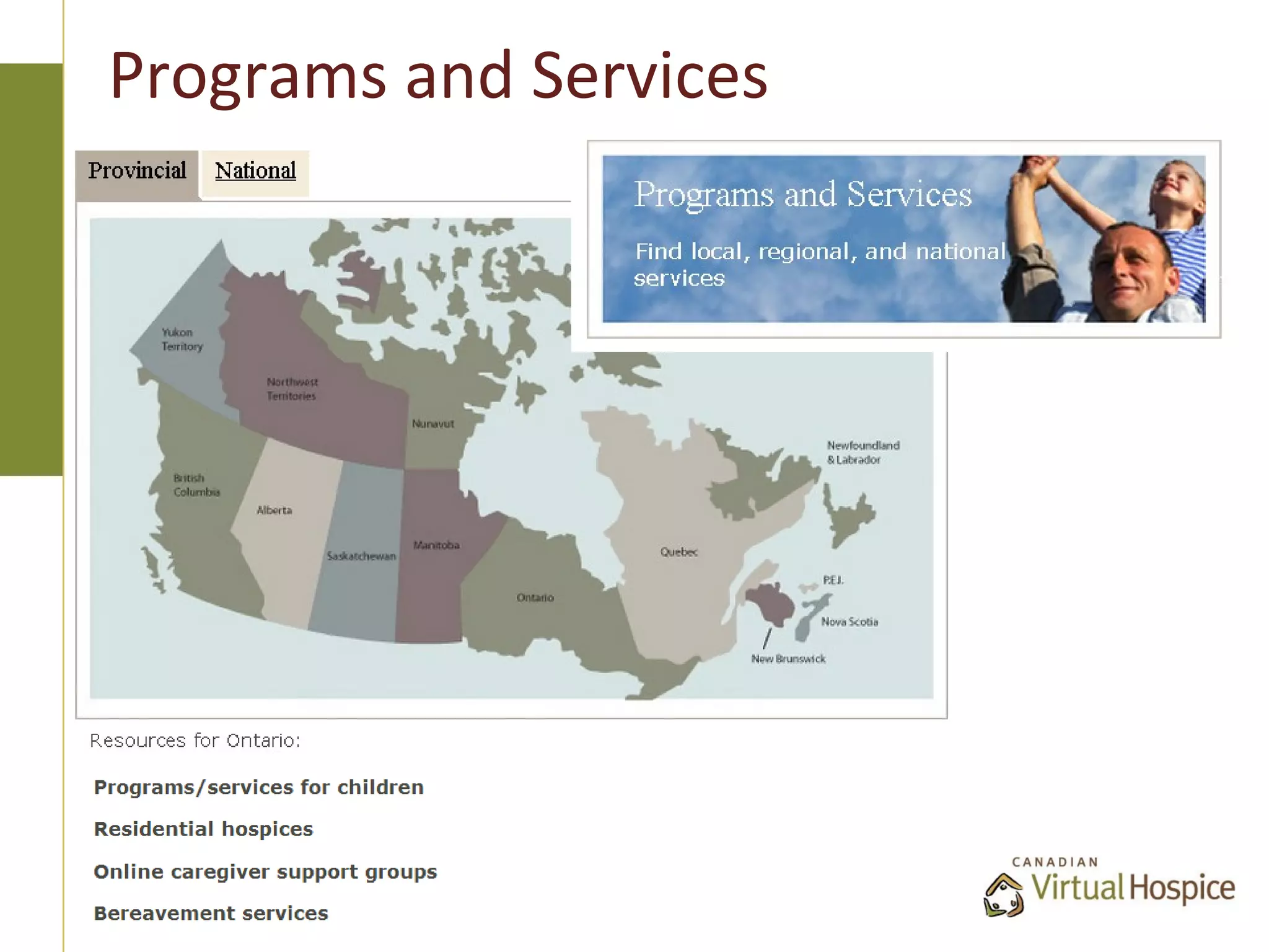 Programs and Services
 