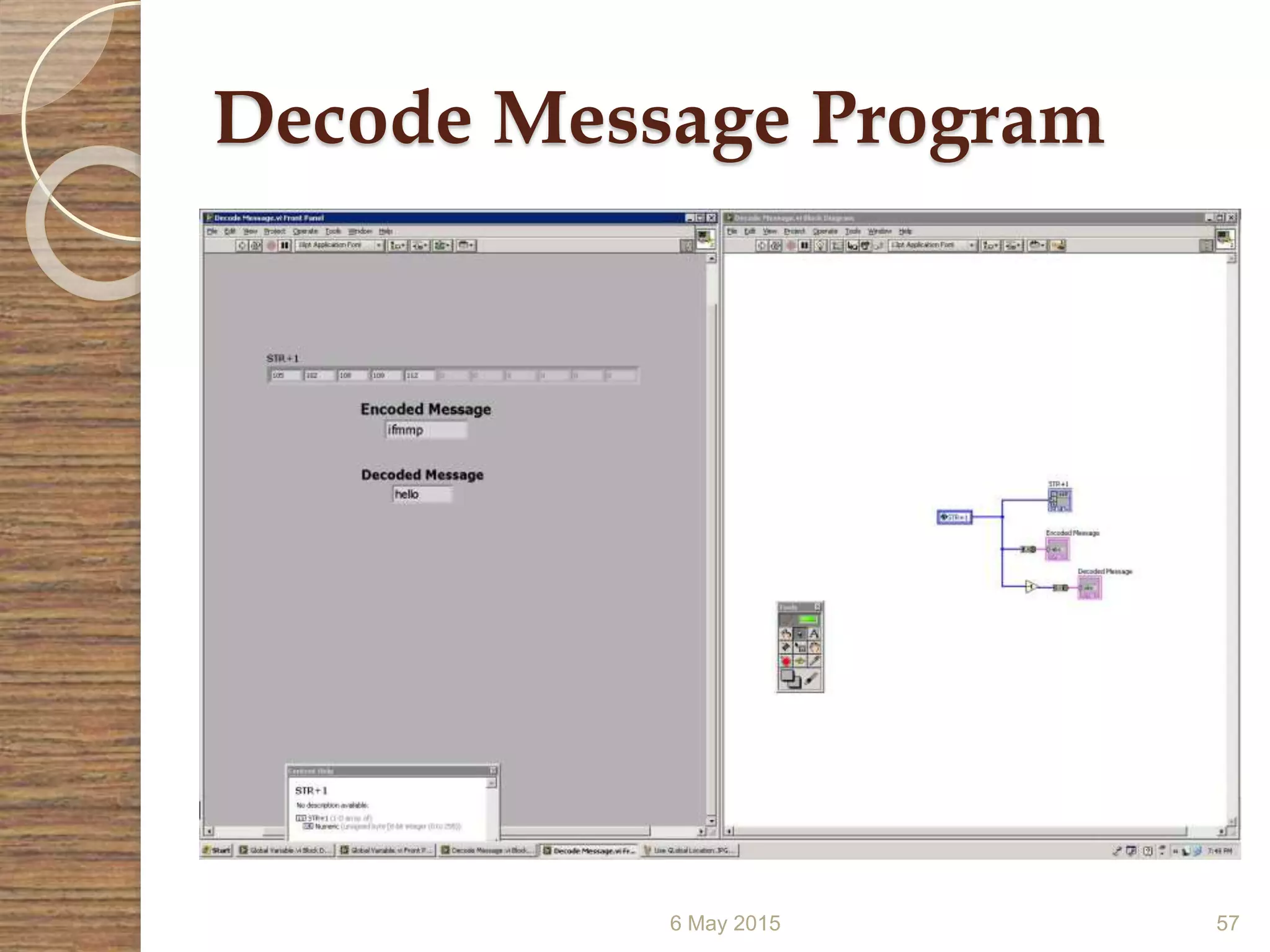 Decode Message Program
6 May 2015 57
 