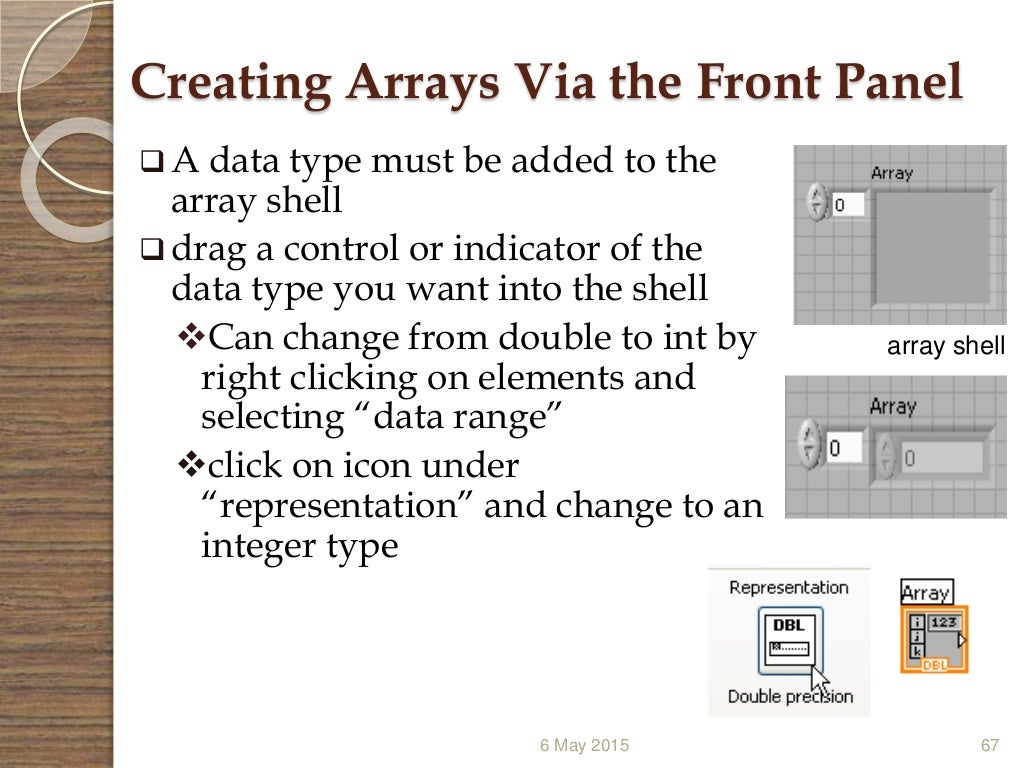 Virtual instrumentation (LabVIEW)