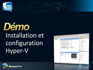 Virtualisation de Machines avec Windows Hyper V