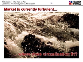 Market is currently turbulent... 