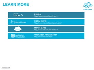 System center essentialsSCE doesn’t provide any IT Service Management or AutomationScalability limitedto 50 Servers &500 DesktopsVirtualize, Deploy & ManageIT Process AutomationMonitor & Manage Services End to EndIT Service ManagementData Protection & RecoveryDesign, Configure  & Deploy