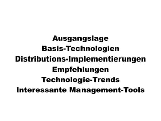 Virtualisierung 2008/2009 - eine Standorbestimmung