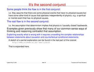 It’s the second conjunct
Some people think the ﬂaw is in the ﬁrst conjunct:
i.e. they assume that there are some physical ...