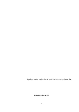 D e d i c o e s t e t r a b a l h o à m i n h a p r e c i o s a f a m í l i a .
AGRADECIMENTOS
2
 