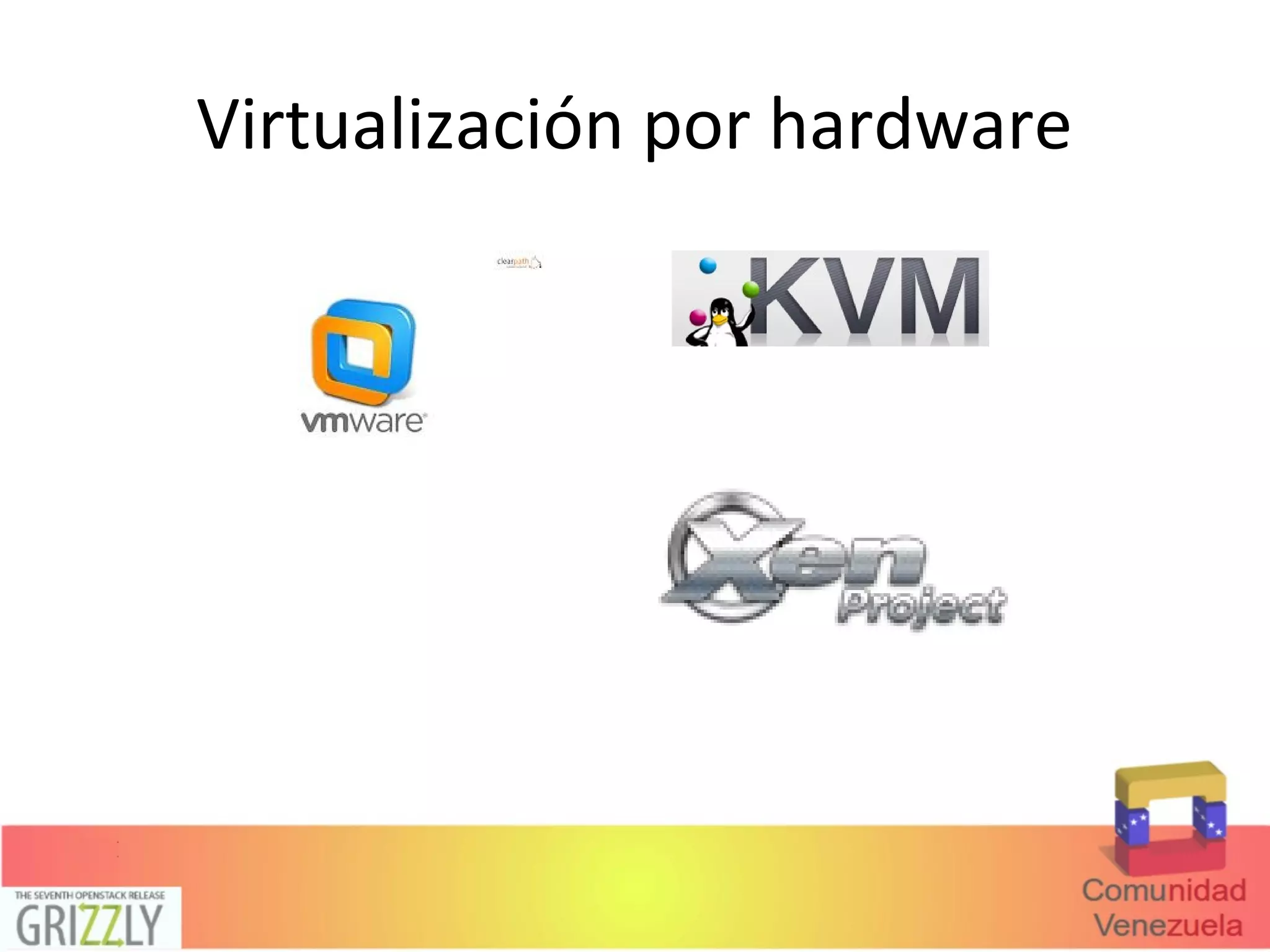 Virtualización por hardware
 