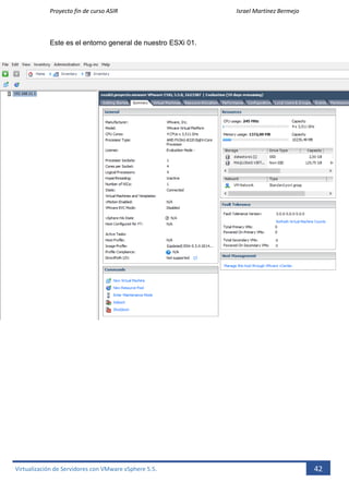Virtualizacion de servidores con VMware vSphere 5.5. (Proyecto Fin de ...