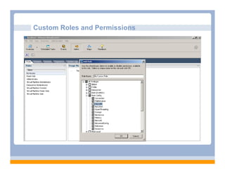 Custom Roles and Permissions
 