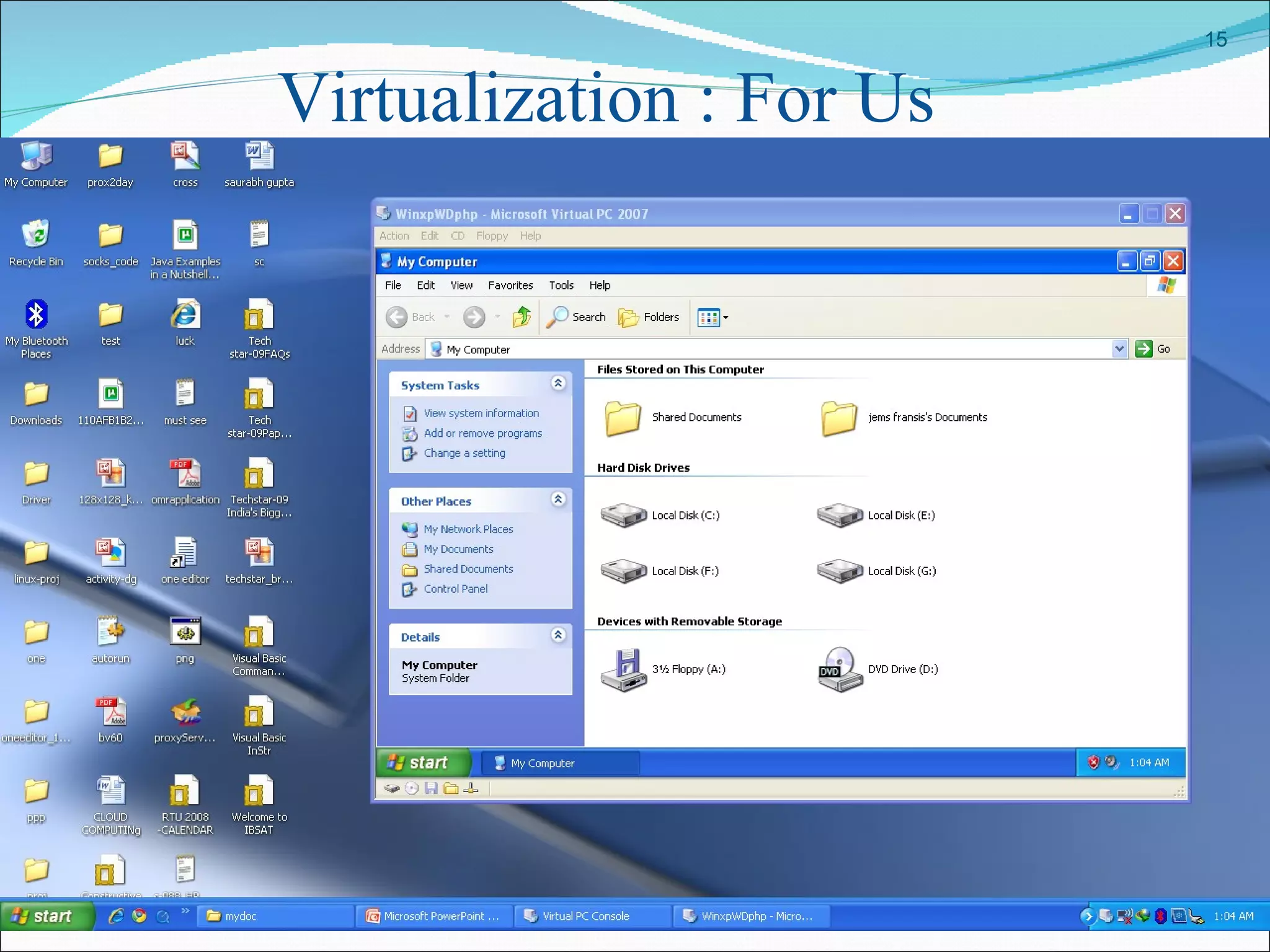 Virtualization : For Us 