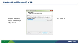 Virtualization using VMWare Workstation | PPTX