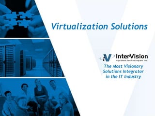 1
The Most Visionary
Solutions Integrator
in the IT Industry
Virtualization Solutions
 