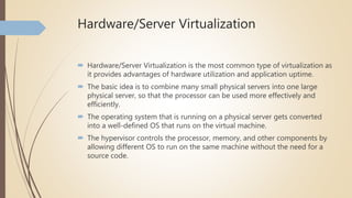 Virtualization | PPTX | Operating Systems | Computer Software and ...