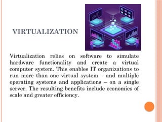 Virtualization Types of Virtualization and Types of Hupervisors | PPT