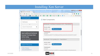 Installing Xen Server
5/21/2018 11
 