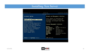 Installing Xen Server
5/21/2018 20
 