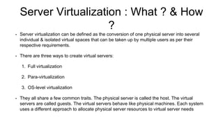 Server Virtualization | PPTX