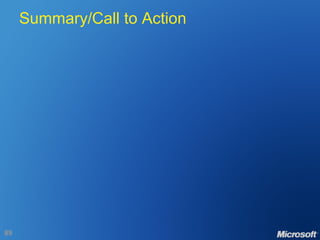 Summary/Call to Action 