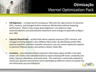 Consolidação de ServidoresPlateSpin - comparação