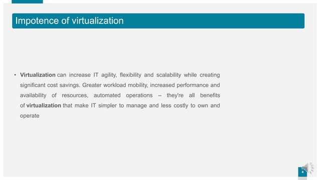 Virtualization and its importance and implementation levels | PPTX