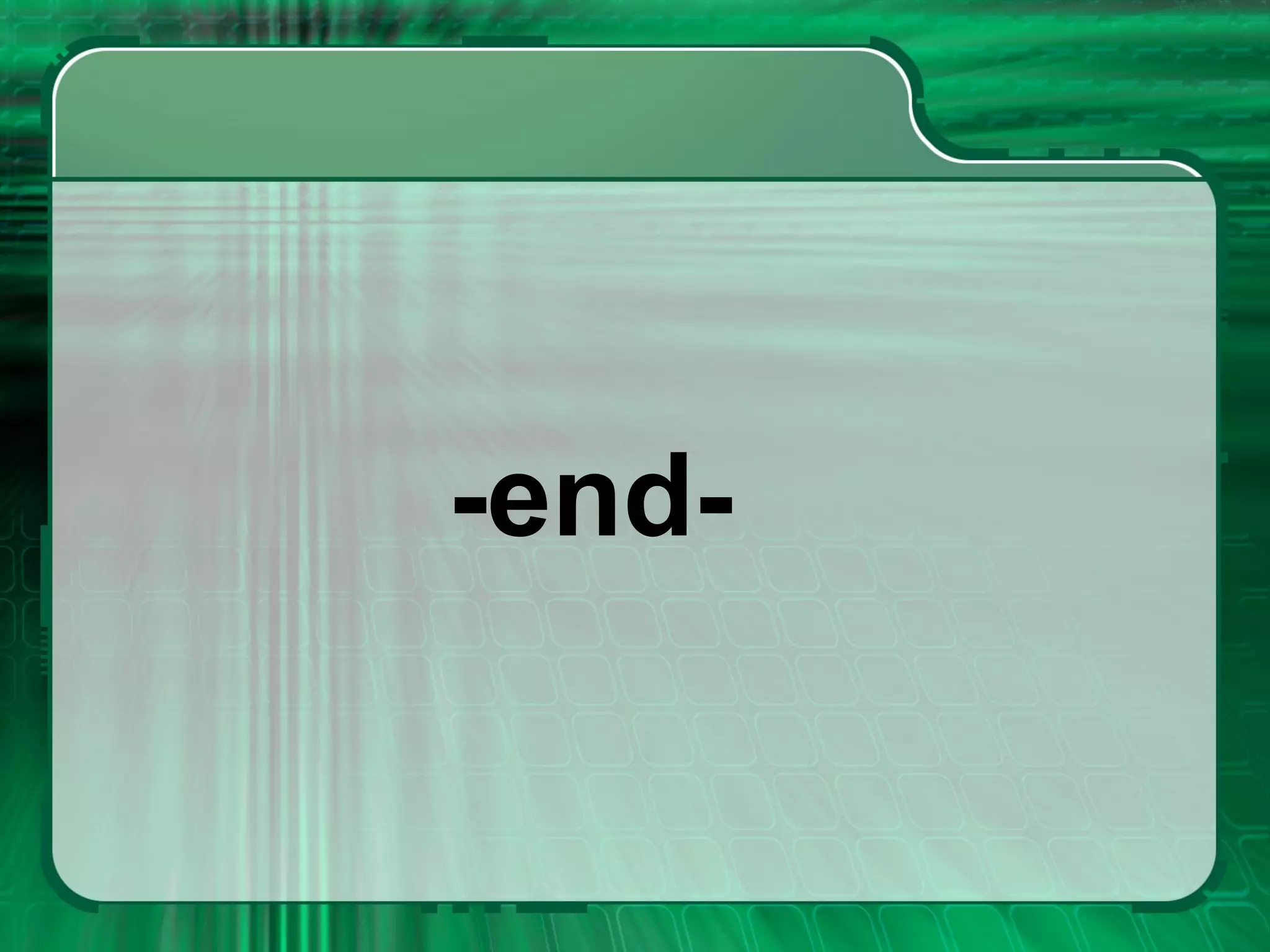 -end- 
