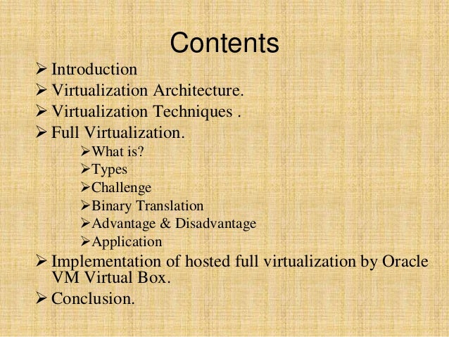 Virtualization Advantages And Disadvantages Pdf