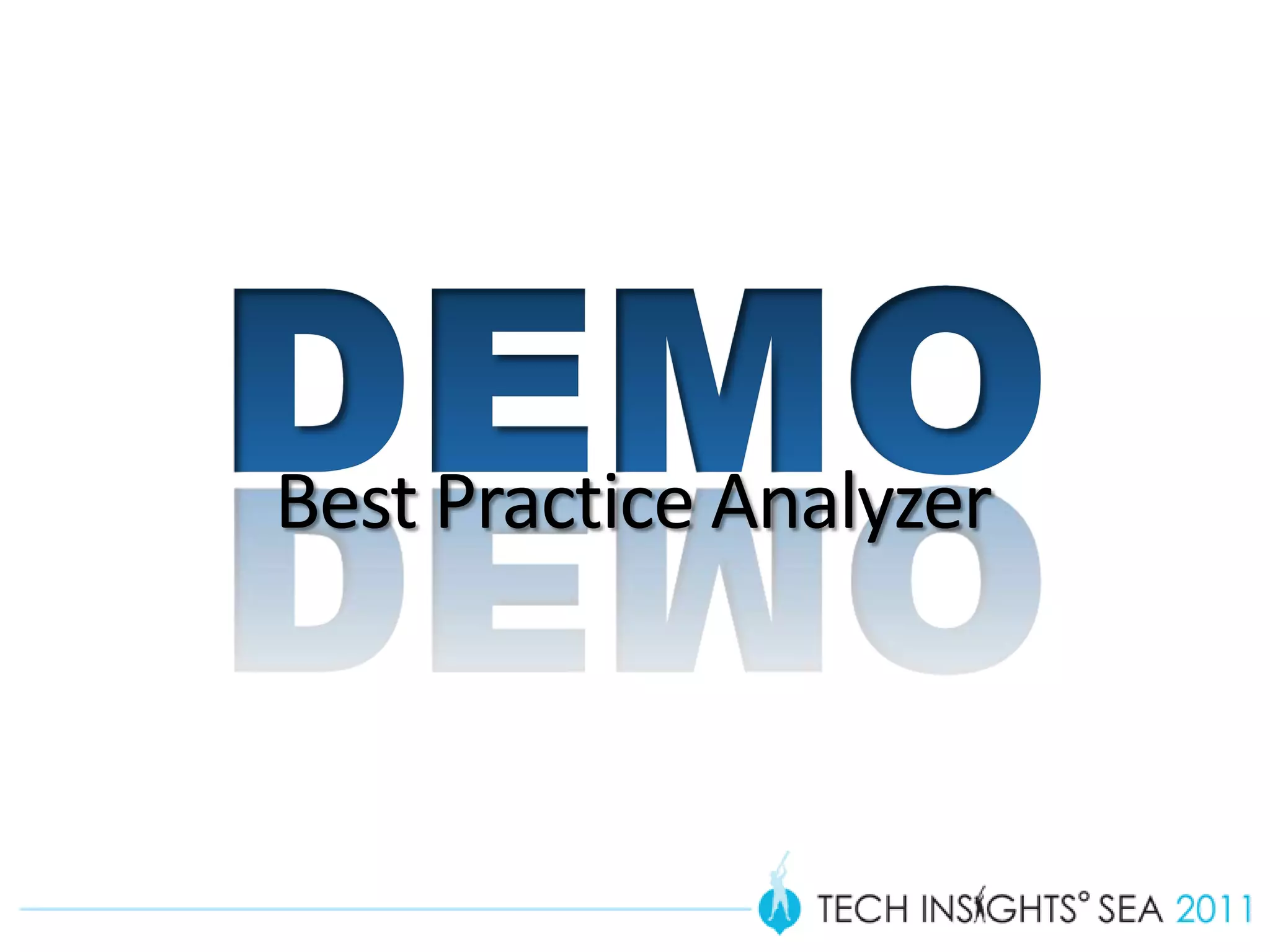 Best Practice Analyzer
 