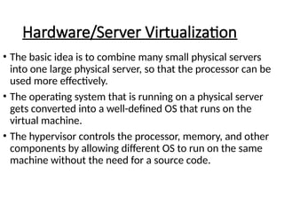 Virtualization Cloud computing technology | PPTX