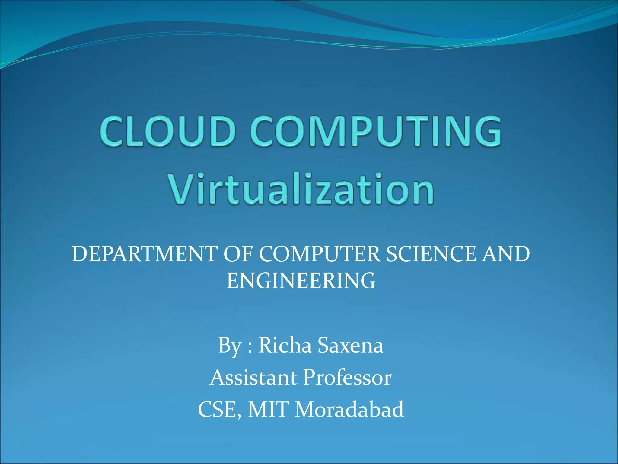 Virtualization in Cloud Computing.ppt | Cloud Computing | Internet