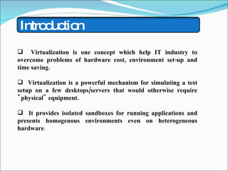 Virtualization In Software Testing | PPT