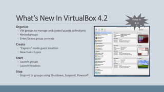 Virtualbox Group Virtualization technology