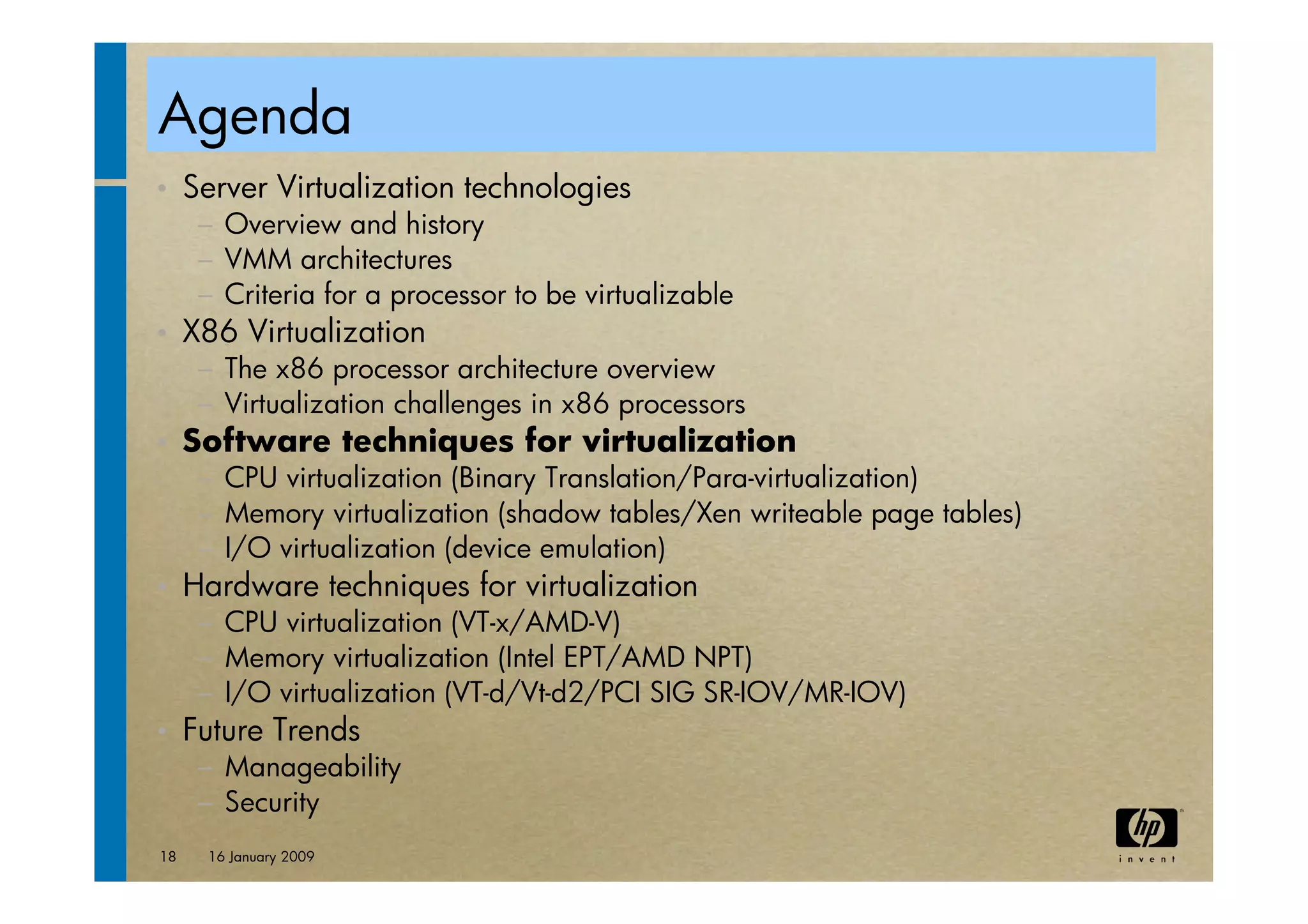 virtualization tutorial at ACM bangalore Compute 2009