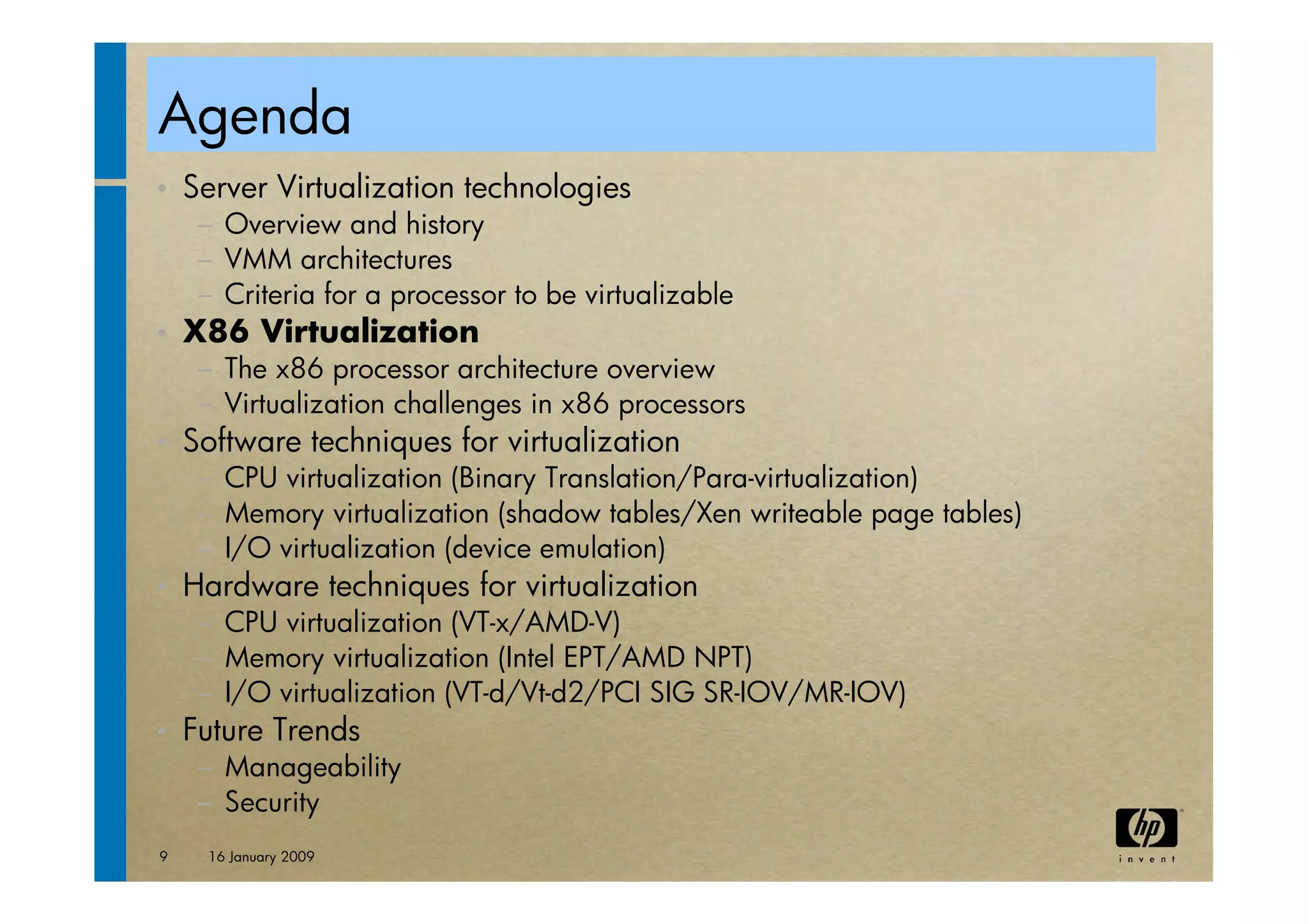 virtualization tutorial at ACM bangalore Compute 2009
