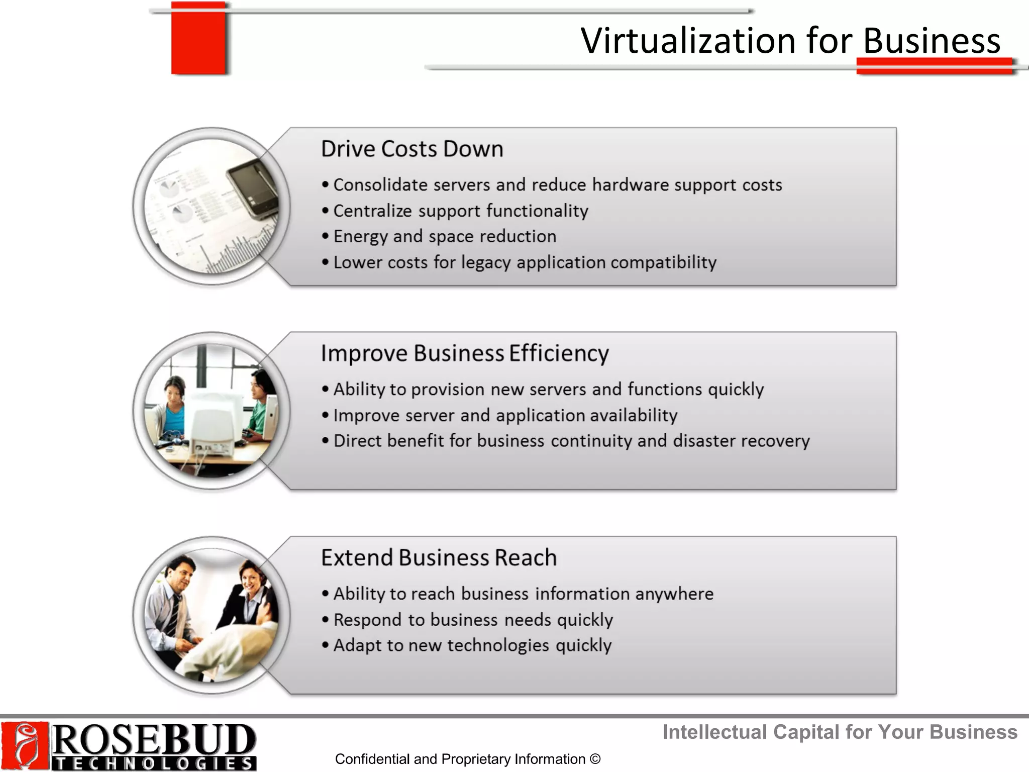 Intellectual Capital for Your Business
Confidential and Proprietary Information ©
Virtualization for Business
 