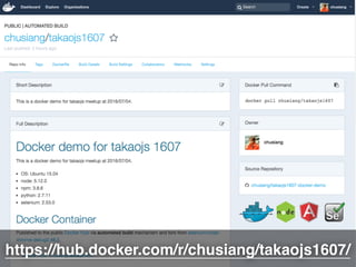 https://hub.docker.com/r/chusiang/takaojs1607/
 