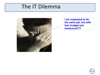 The IT Dilemma  I am supposed to do the same job, but with less budget and headcount?!? 