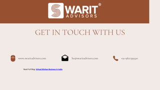 GET IN TOUCH WITH US
www.swaritadvisors.com ho@swaritadvisors.com +91-9821399320
Read Full Blog: Virtual Kitchen Business in India
 