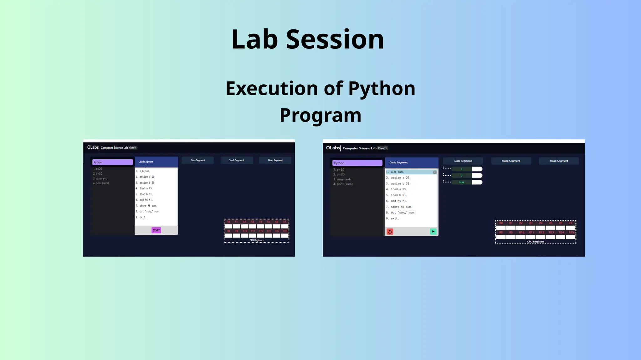 Lab Session
Execution of Python
Program
 