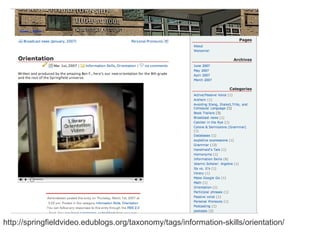 http://springfieldvideo.edublogs.org/taxonomy/tags/information-skills/orientation/ 