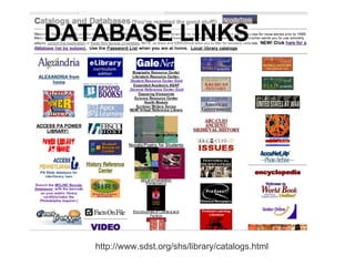 http://www.sdst.org/shs/library/catalogs.html DATABASE LINKS 
