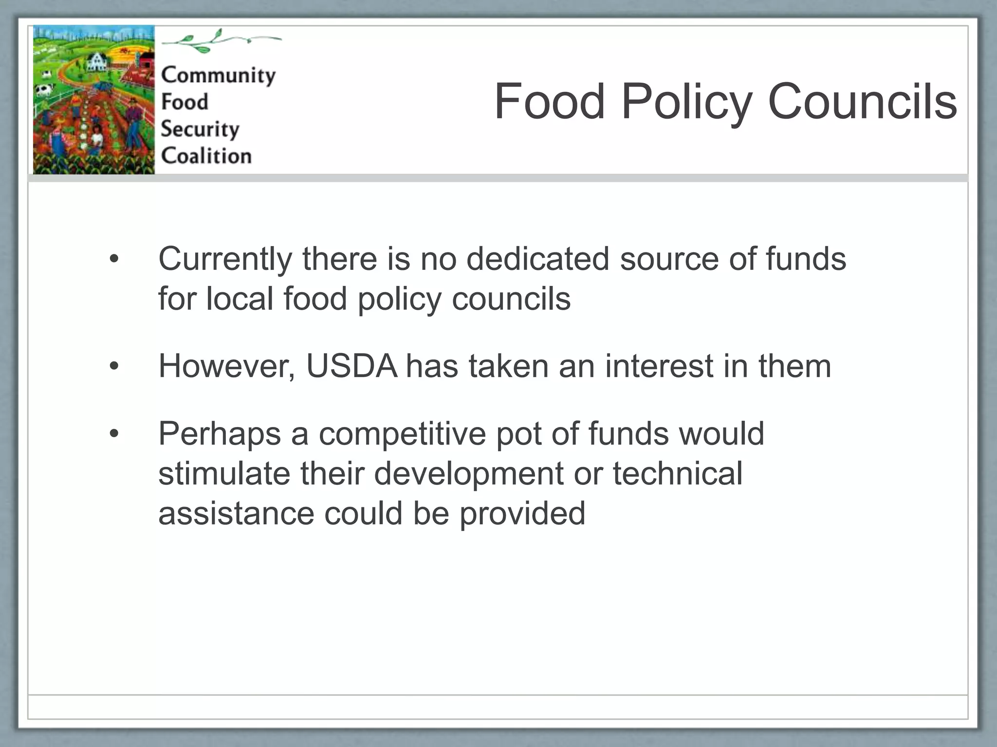 SNAPSNAP (formerly Food Stamps) is an entitlement programBoost from Thrifty Food Plan to Value Food PlanMay need to focus on restoring cuts – this has come up multiple times during the budget debate as a place to get additional funding