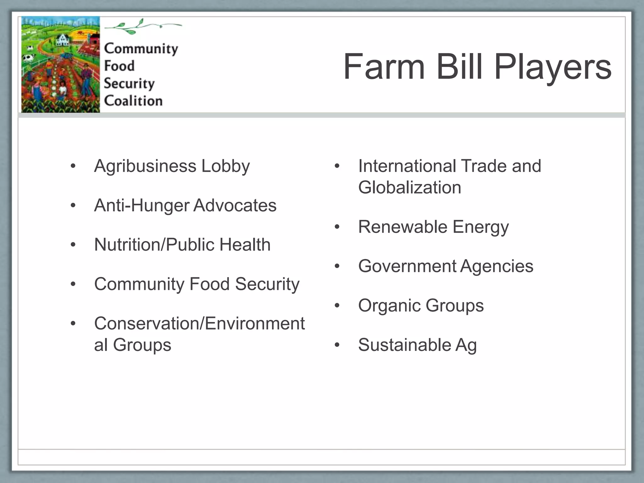 Nutrition Title – SNAP, Nutrition Education (67%)