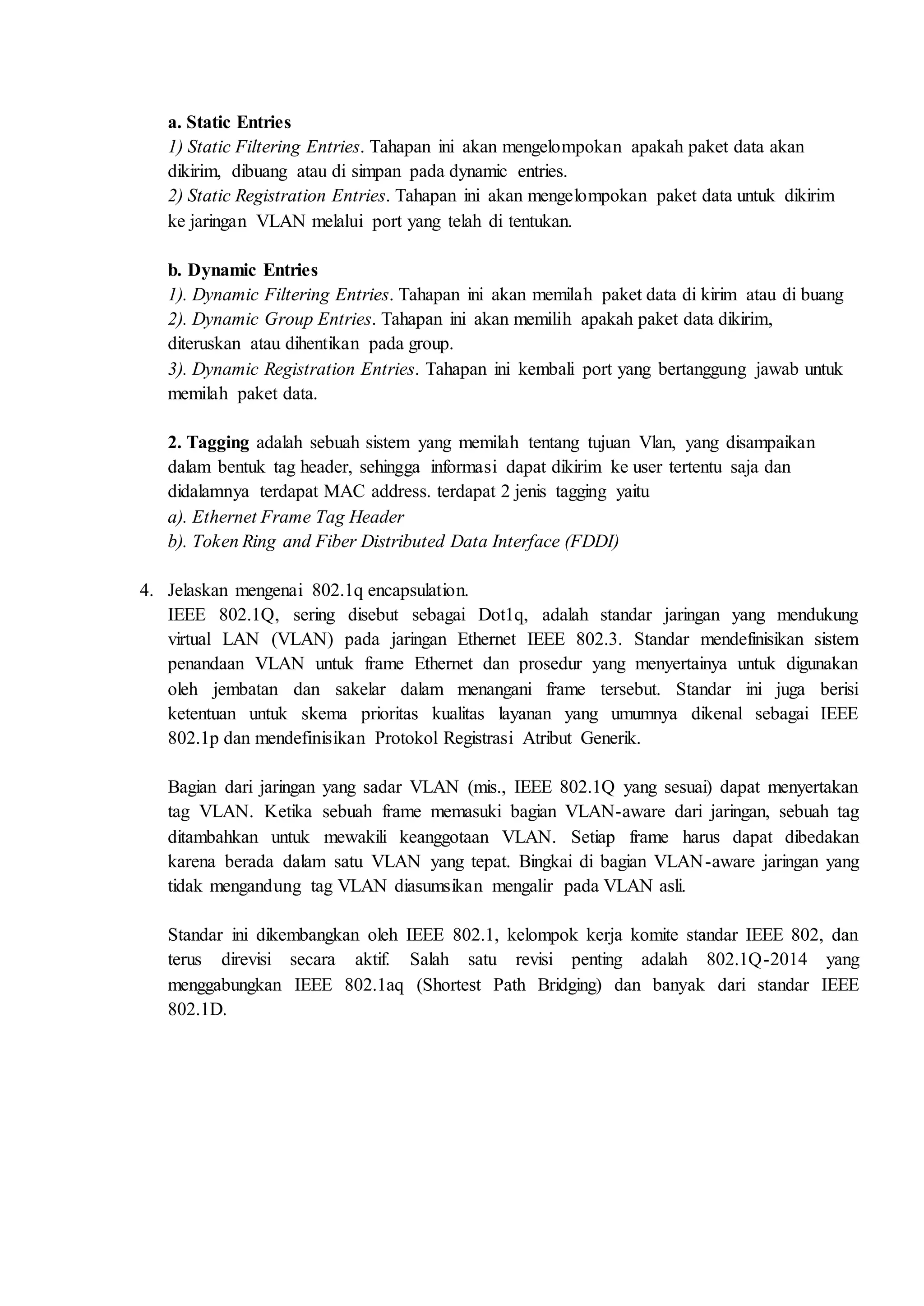 Virtual Local Area Nnetwork (VLAN)