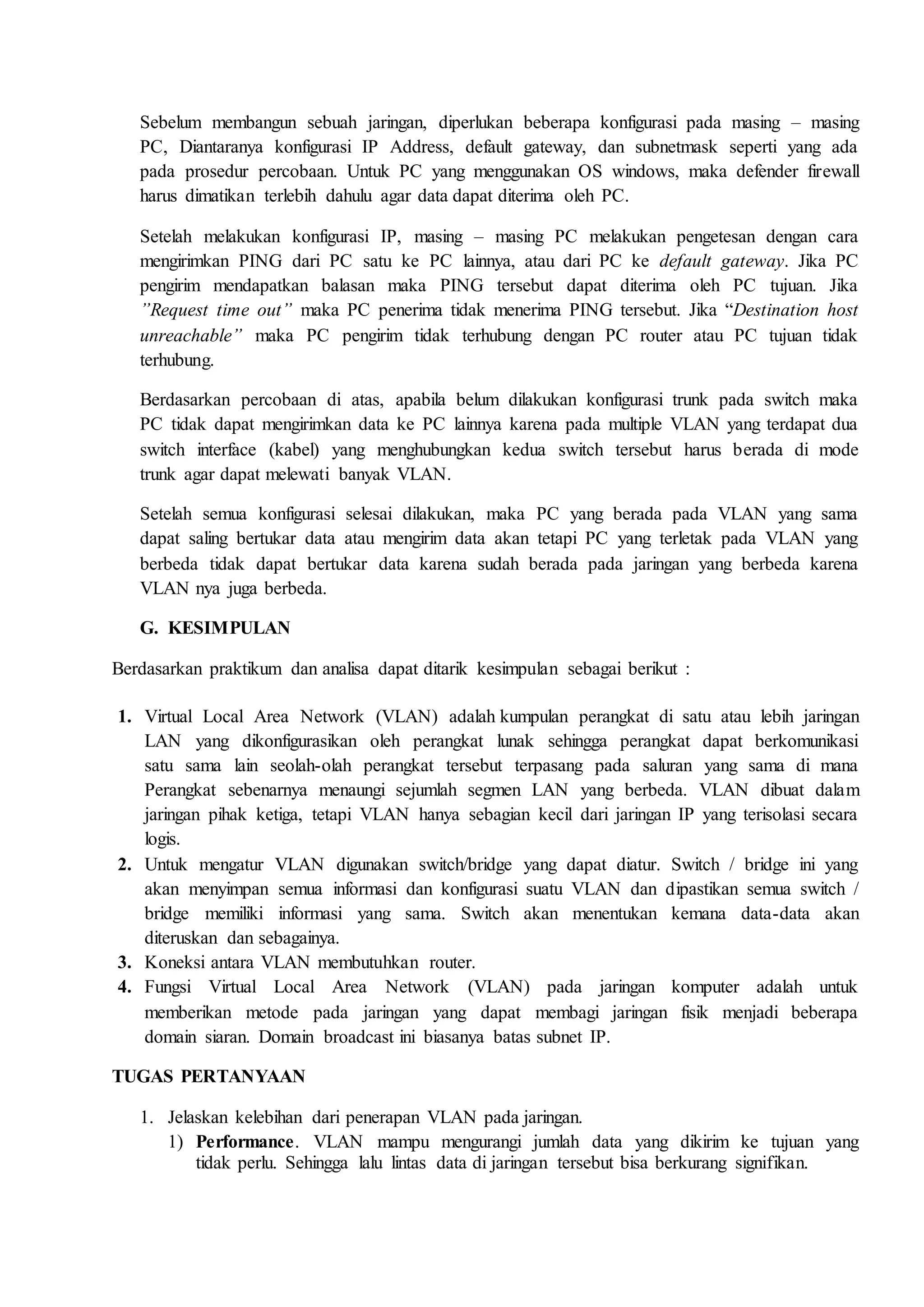 Virtual Local Area Nnetwork (VLAN)