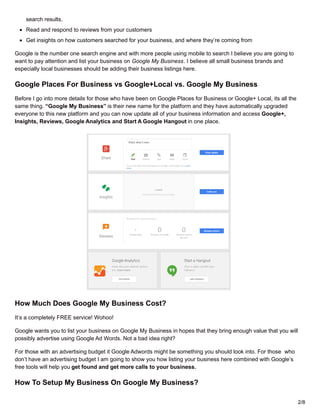 The Local Business Guide to Google My Business | VirtuallyFamousMarketing.com