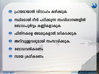 Ønc-ambn Zo³ ]Tn-¡p¶ kwhn-[m--§-fnÂ
t_m[-]qÀÆw I®n-I-fm-IpI
^nXv-Isf Aa-ep-I-fmÂ adn-I-S-¡pI
Adn-hp-Å-h-cp-ambn kwkm-cn-¡p-I.
{]mb-ambmÂ hnhmlw Ign-¡pI
t_m[-hÂI-cWw
kab {Iao-I-cWw
WISD M GLOBAL ISLAMIC MISSION
 