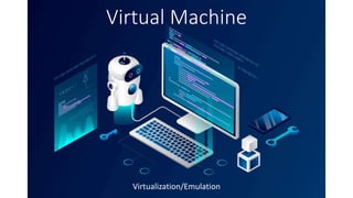 Virtual Machine
Virtualization/Emulation
 