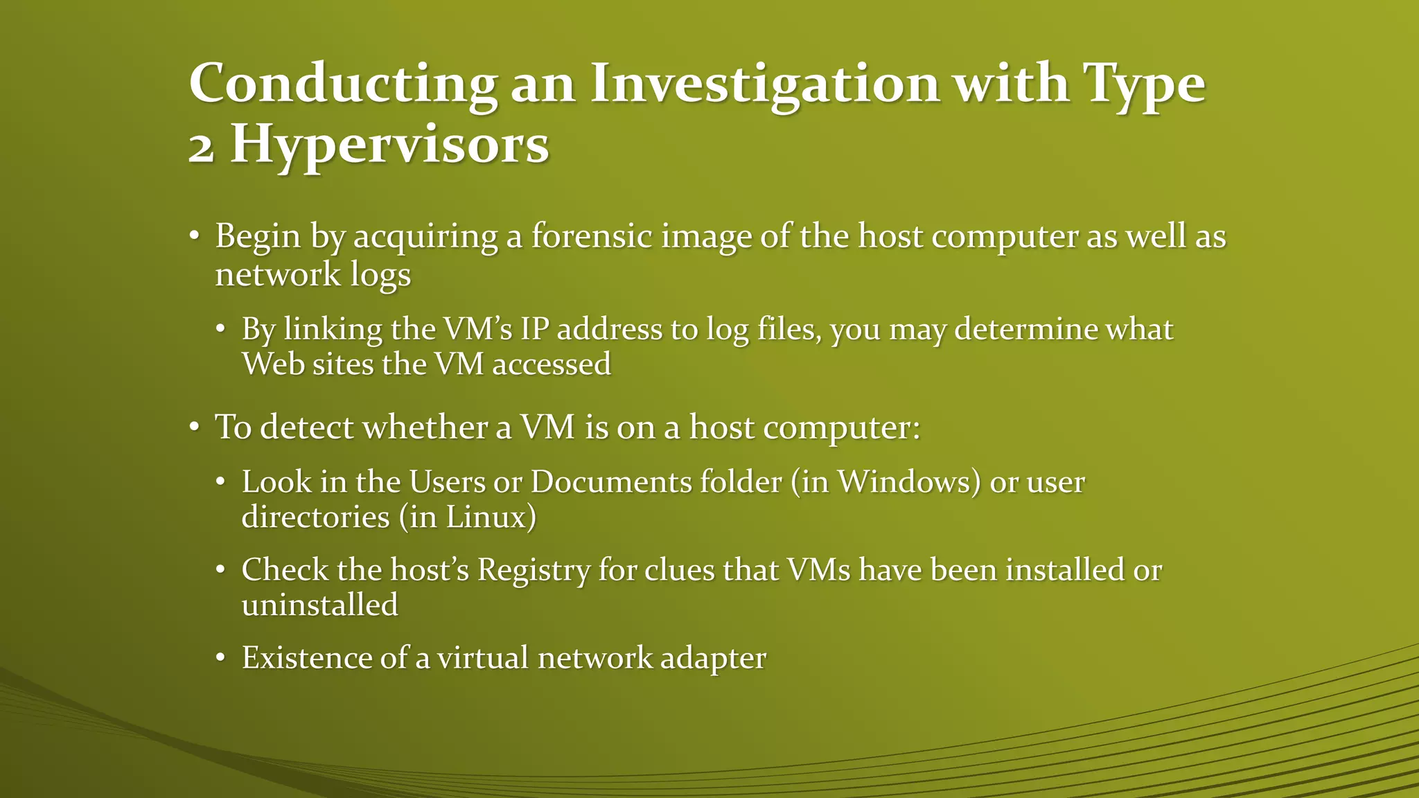 Virtual Machine Forensics | PPTX