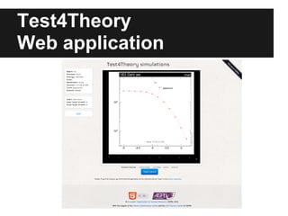 Test4Theory
Web application
 