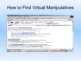 How to Find Virtual Manipulatives 